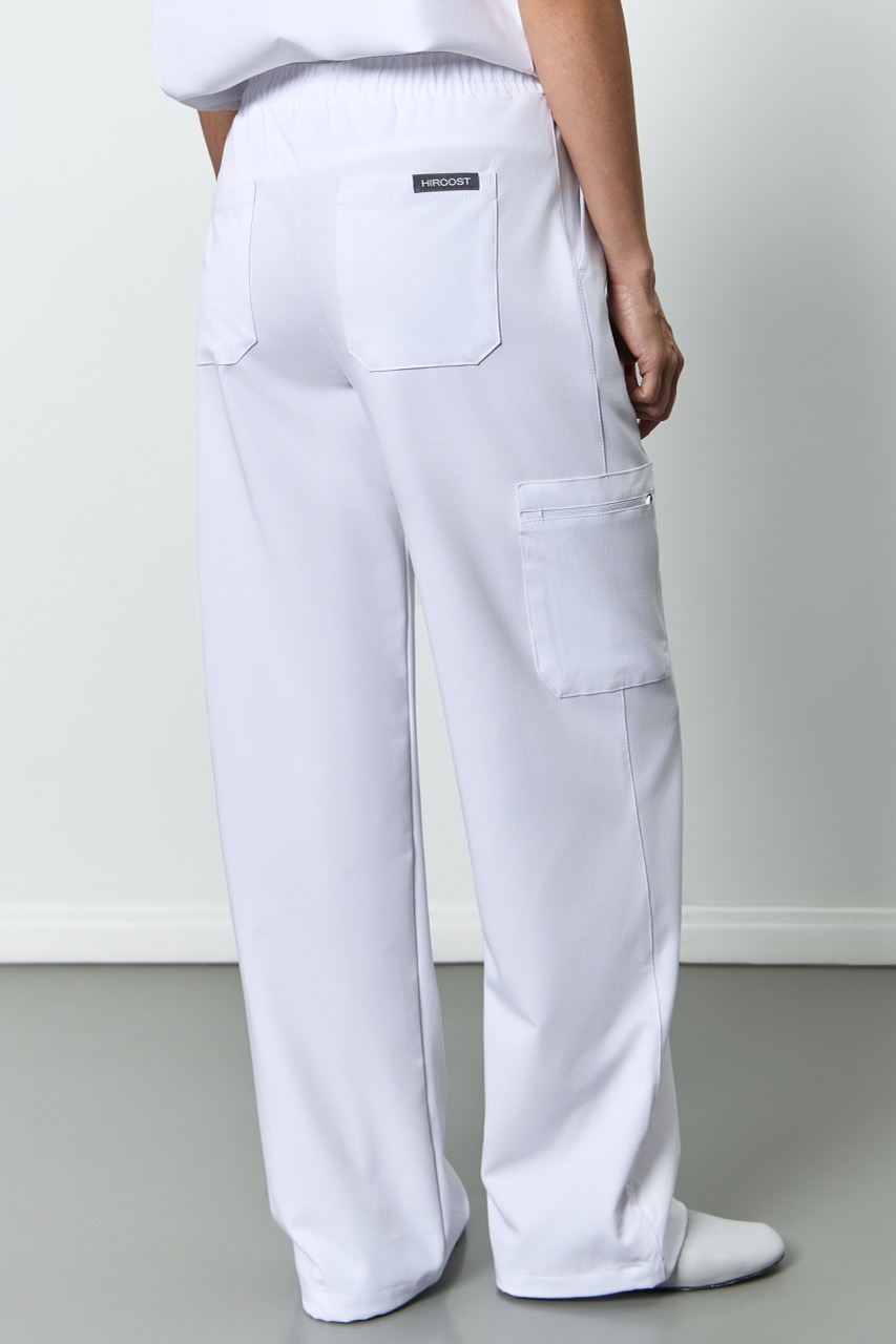 Брюки с регулировкой низа женские (XS, Белый)