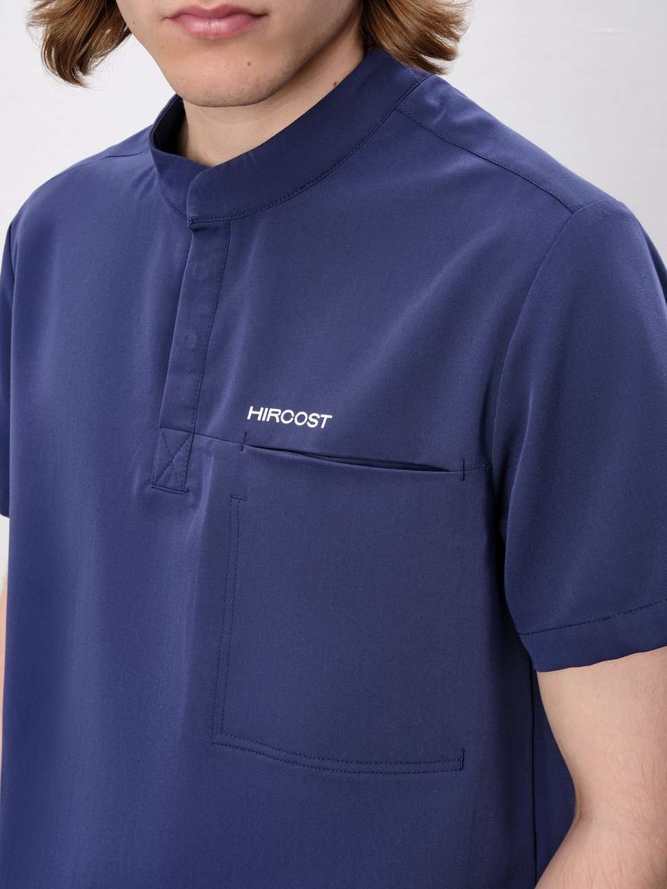 Топ с воротником стойкой мужской (XL, Индиго)