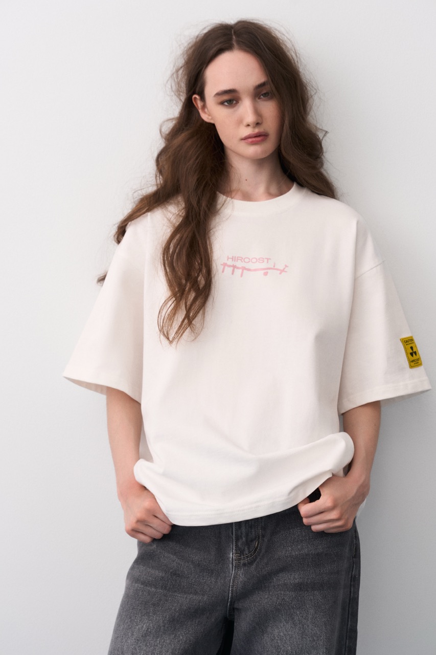 Футболка Пластинки (XL, Айвори)