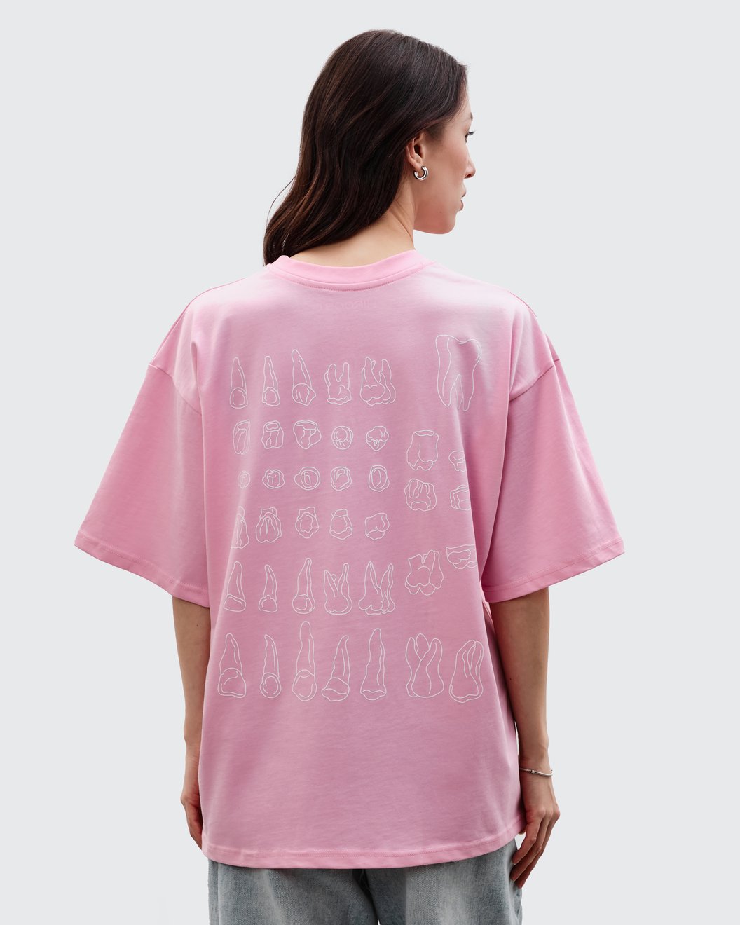 Футболка Зубы (XL, Розовый)