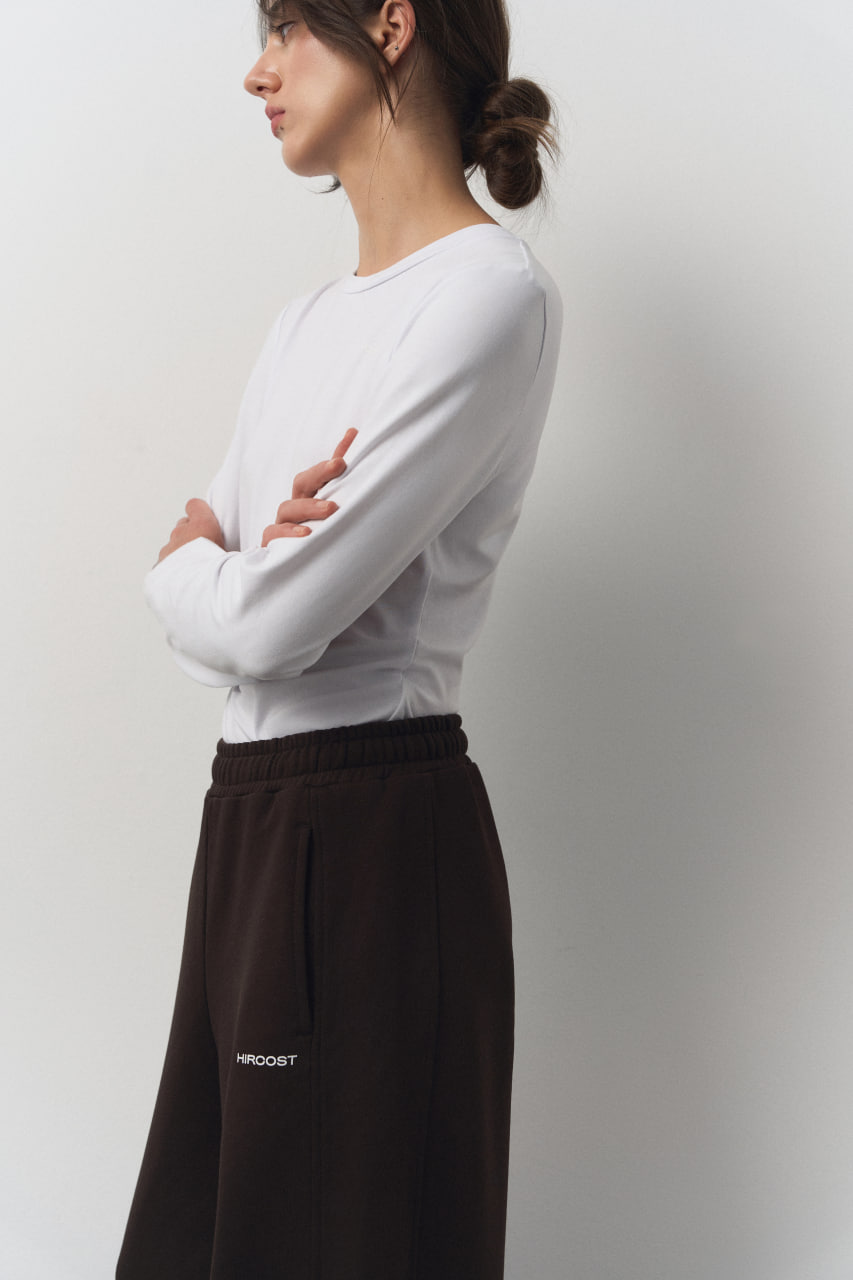 Лонгслив Женский (XL, Белый)