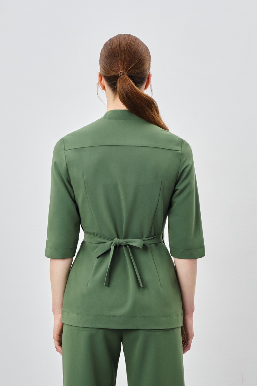 Топ Кимоно со стойкой (XS, Кипарис)