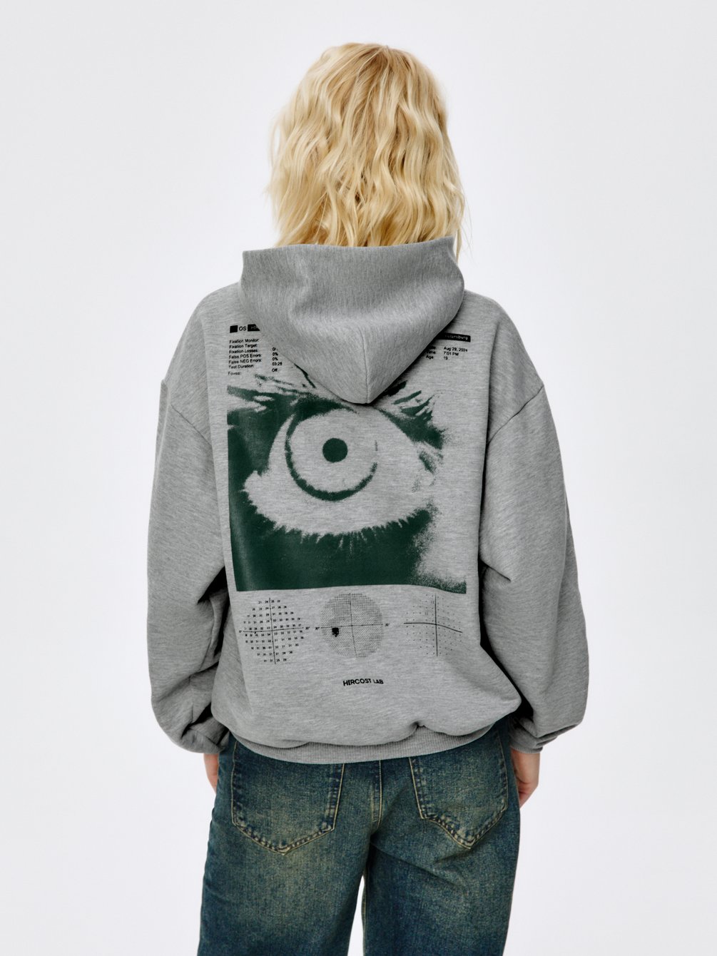 Худи Глаза (L-XL, Меланж)