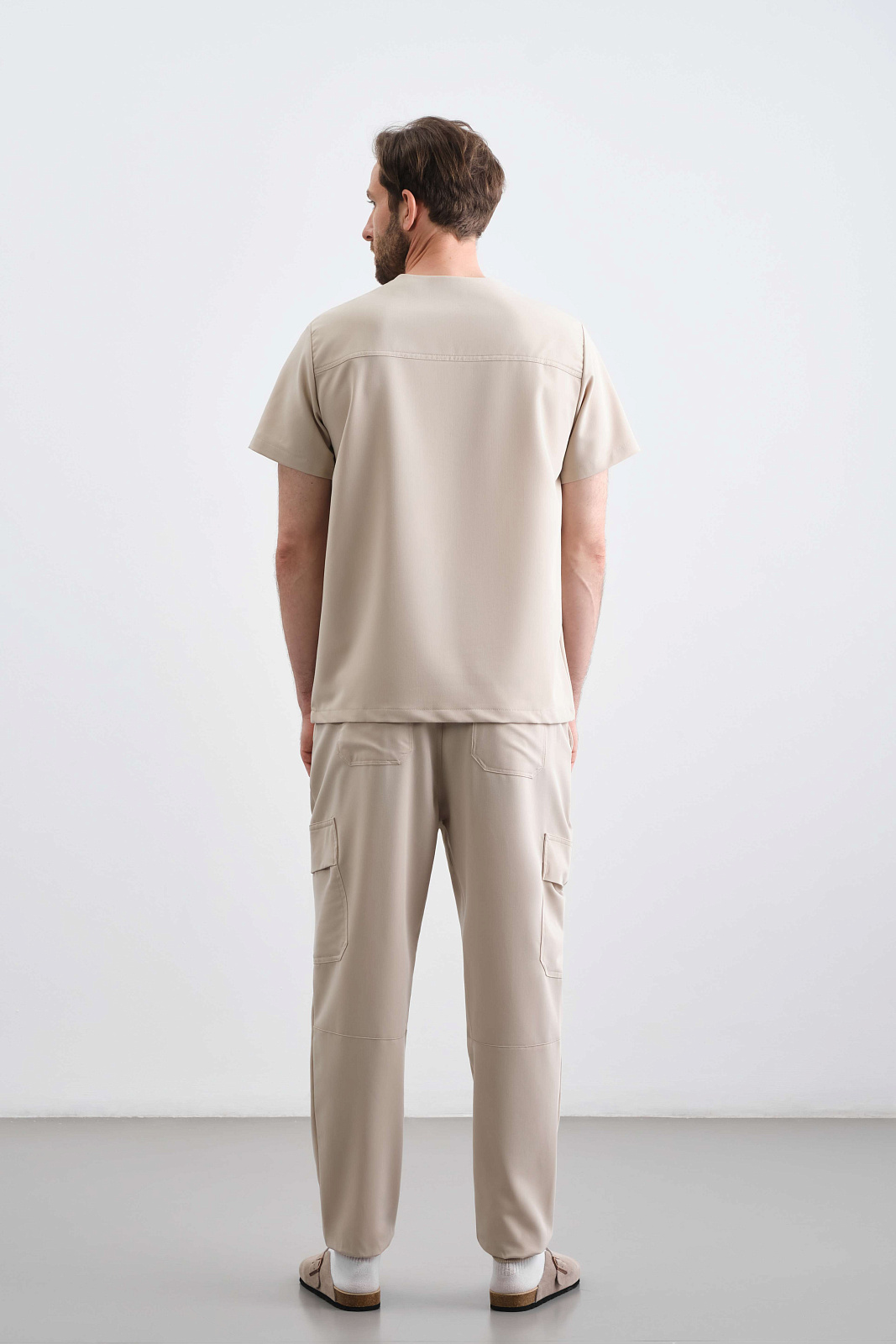 Брюки Карго мужские (3XL, Бежевый)