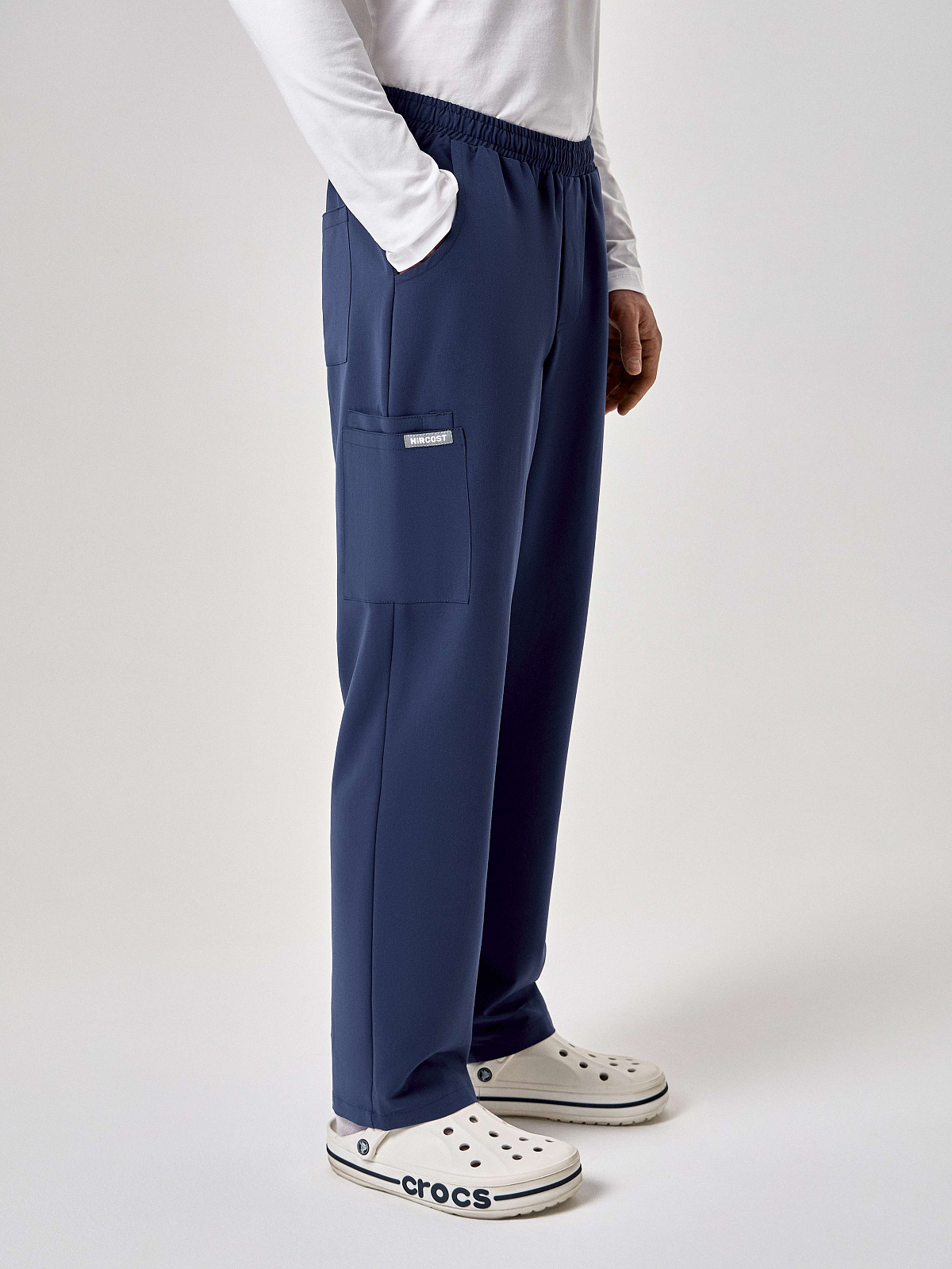 Брюки свободные мужские (XS, Индиго)