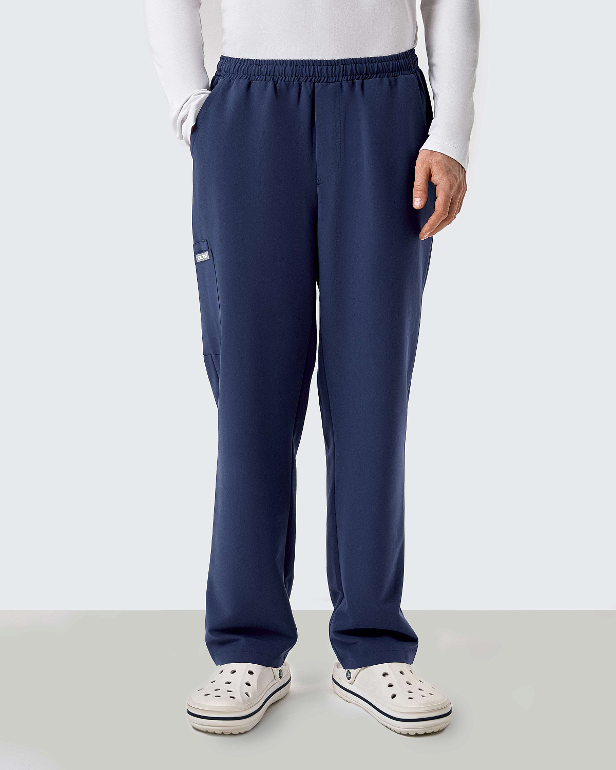 Брюки свободные мужские (XS, Индиго)