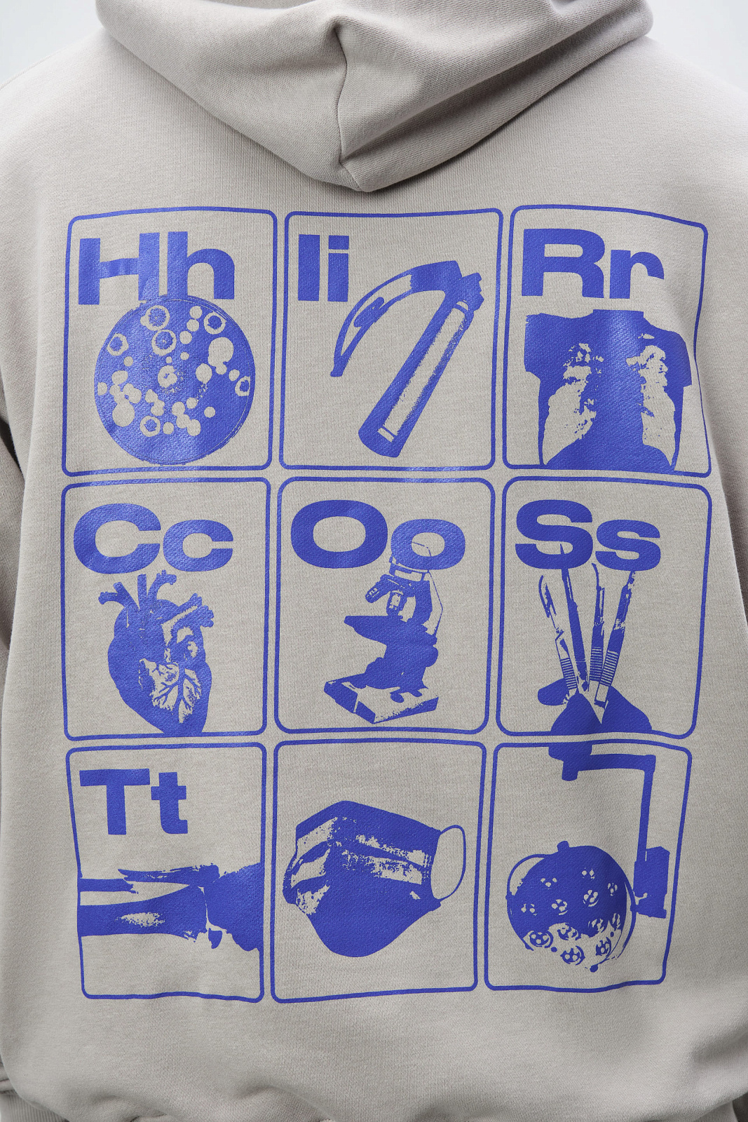 Худи с карманом Hircost 2.0 (XL, Светло-серый)