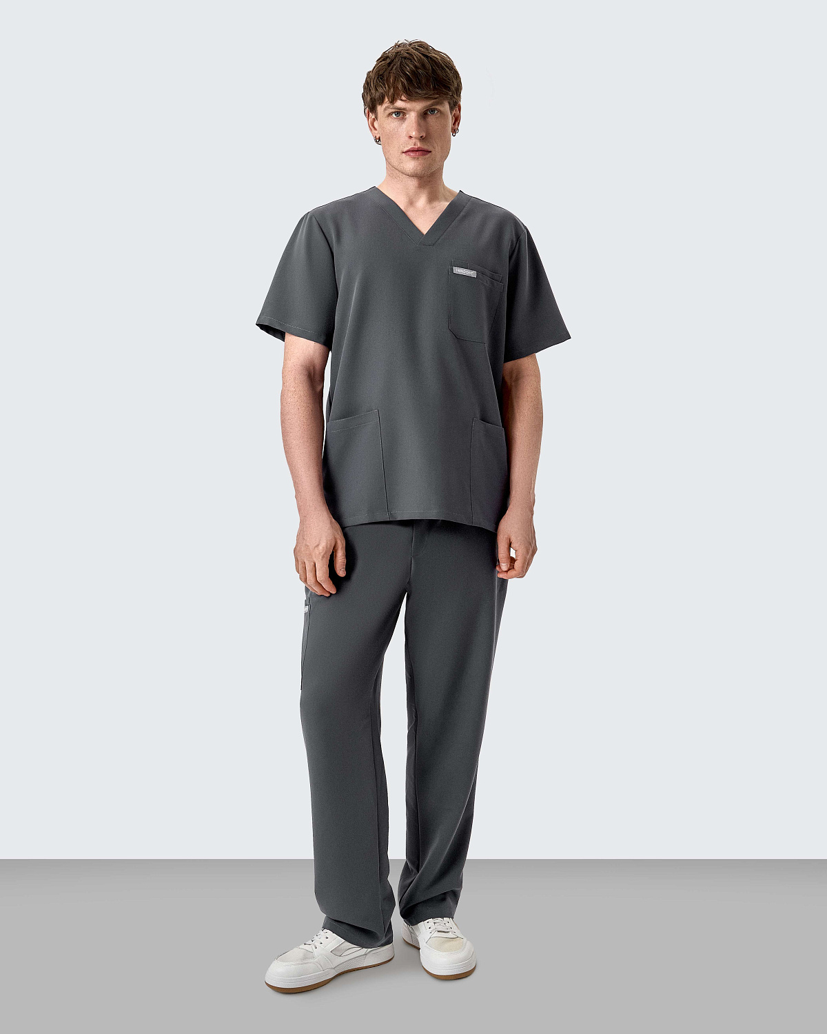 Брюки свободные мужские (XS, Космически-серый)