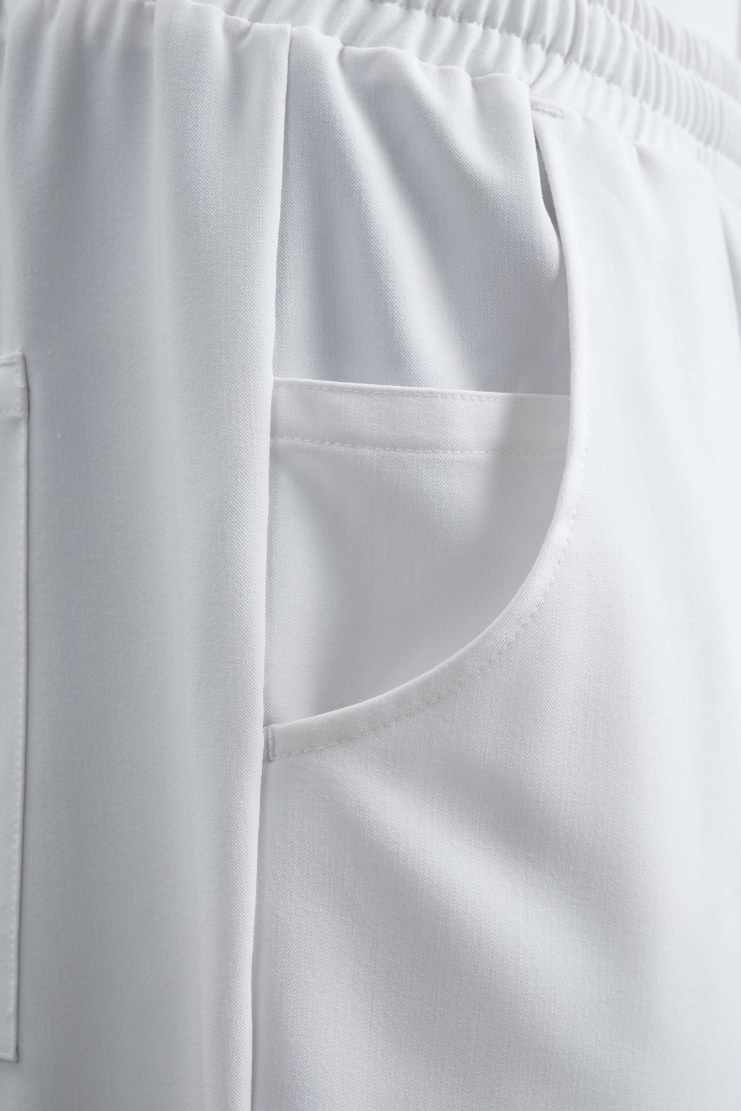 Брюки свободные мужские (3XL, Белый)