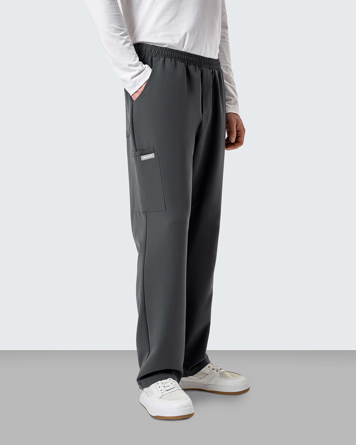 Брюки свободные мужские (XS, Космически-серый)