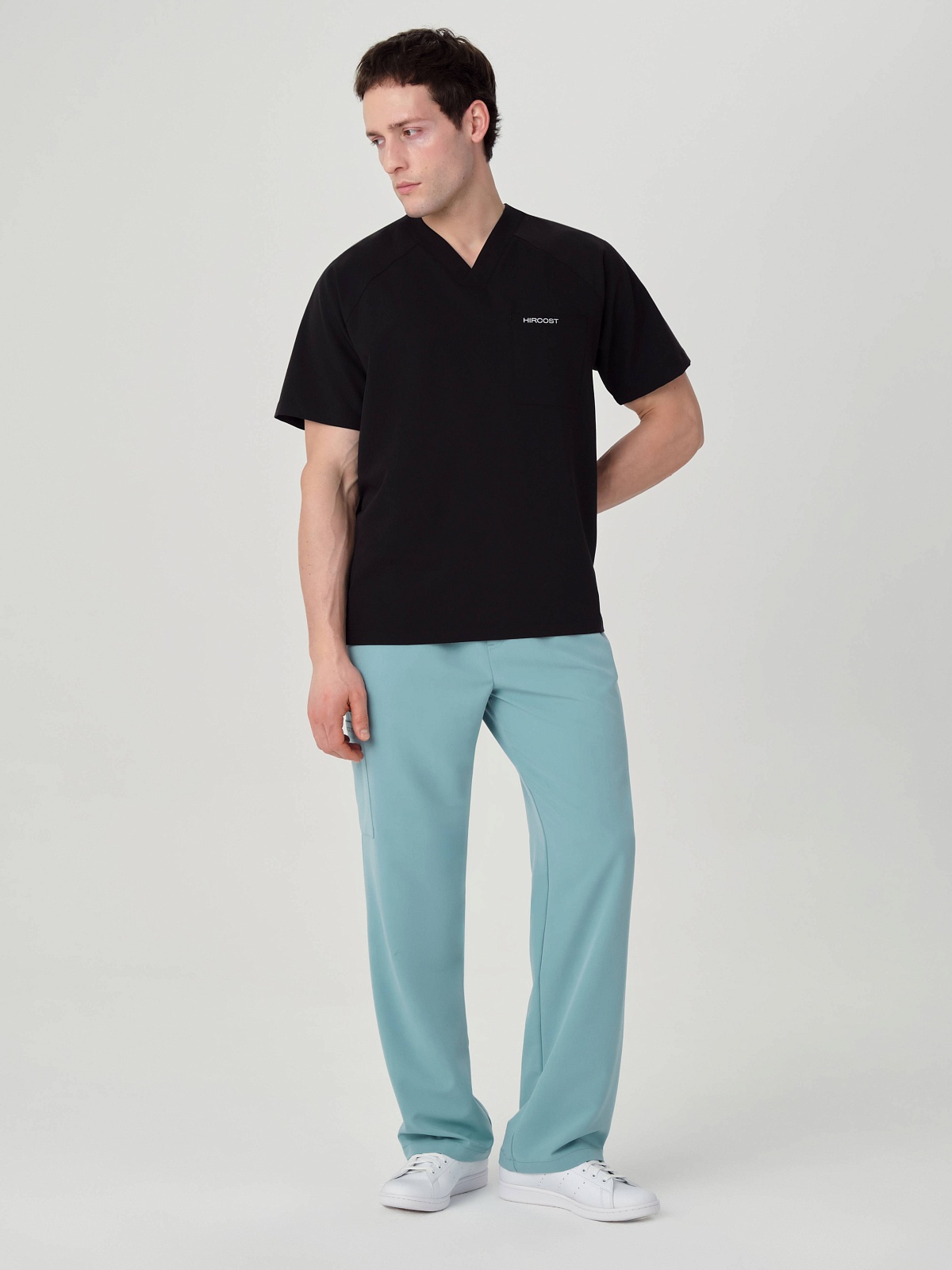 Брюки свободные мужские (3XL, Мятный)