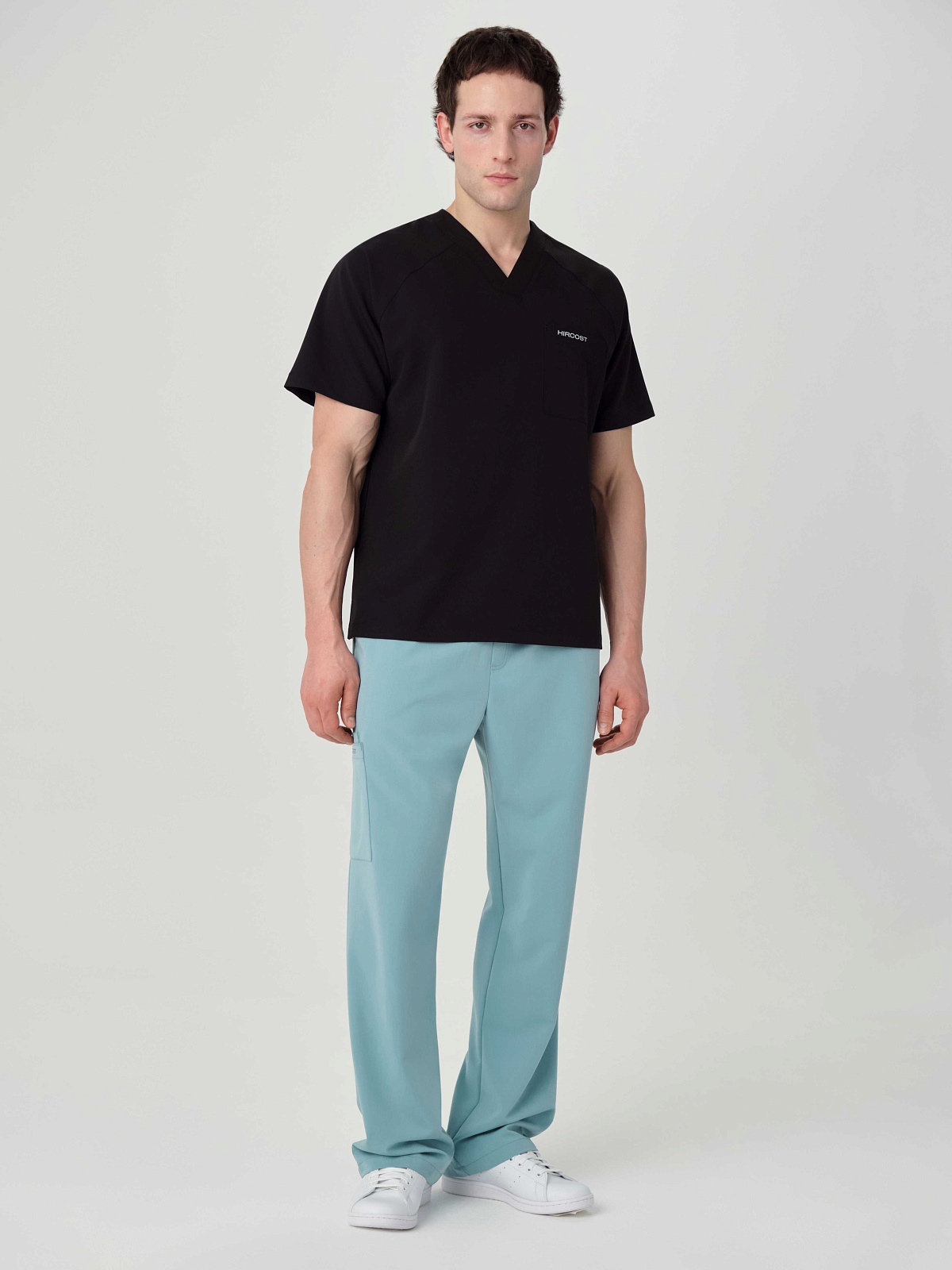 Брюки свободные мужские (3XL, Мятный)