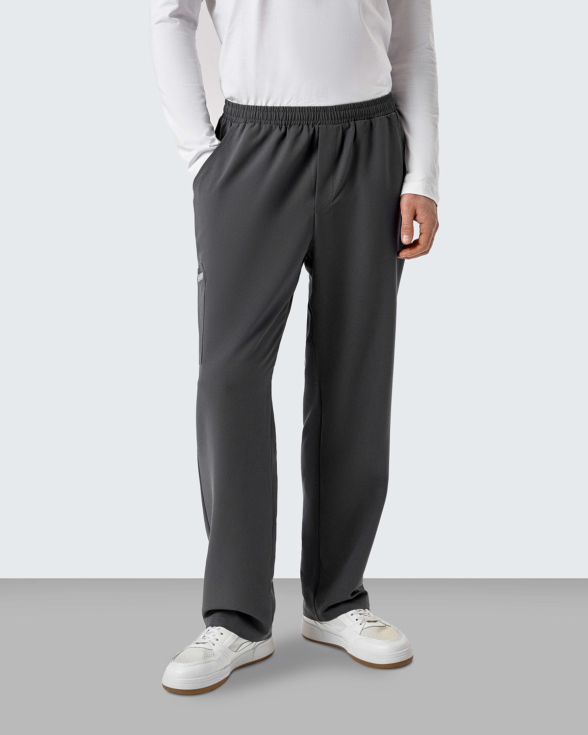 Брюки свободные мужские (XS, Космически-серый)