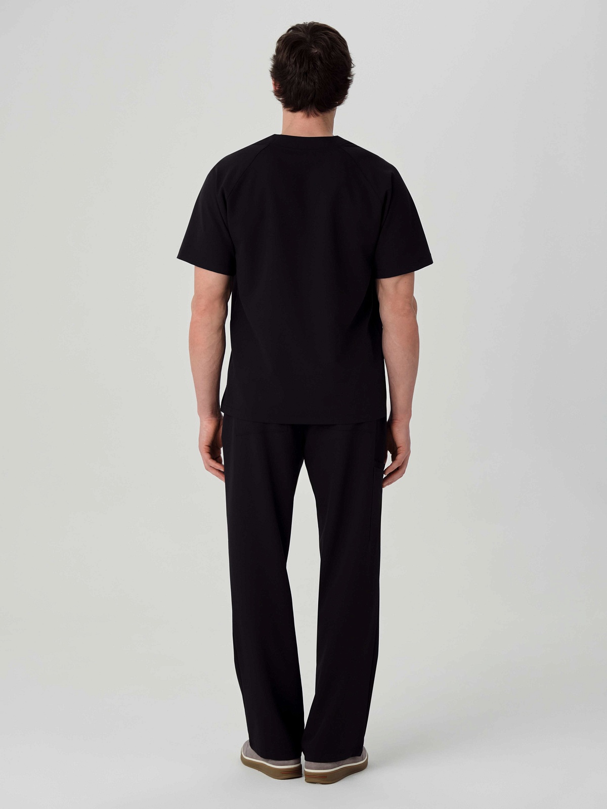 Брюки свободные мужские (XL, Черный)