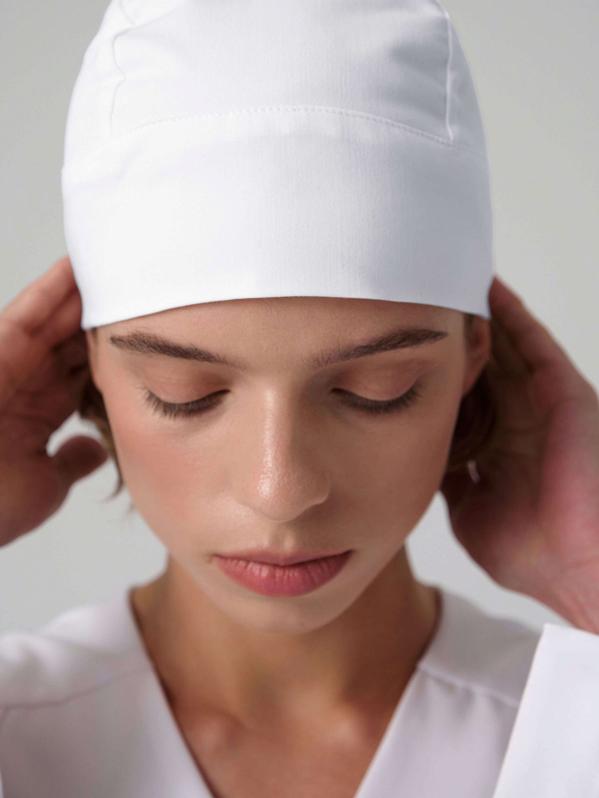 Просто шапочка (ONE SIZE, Белый)
