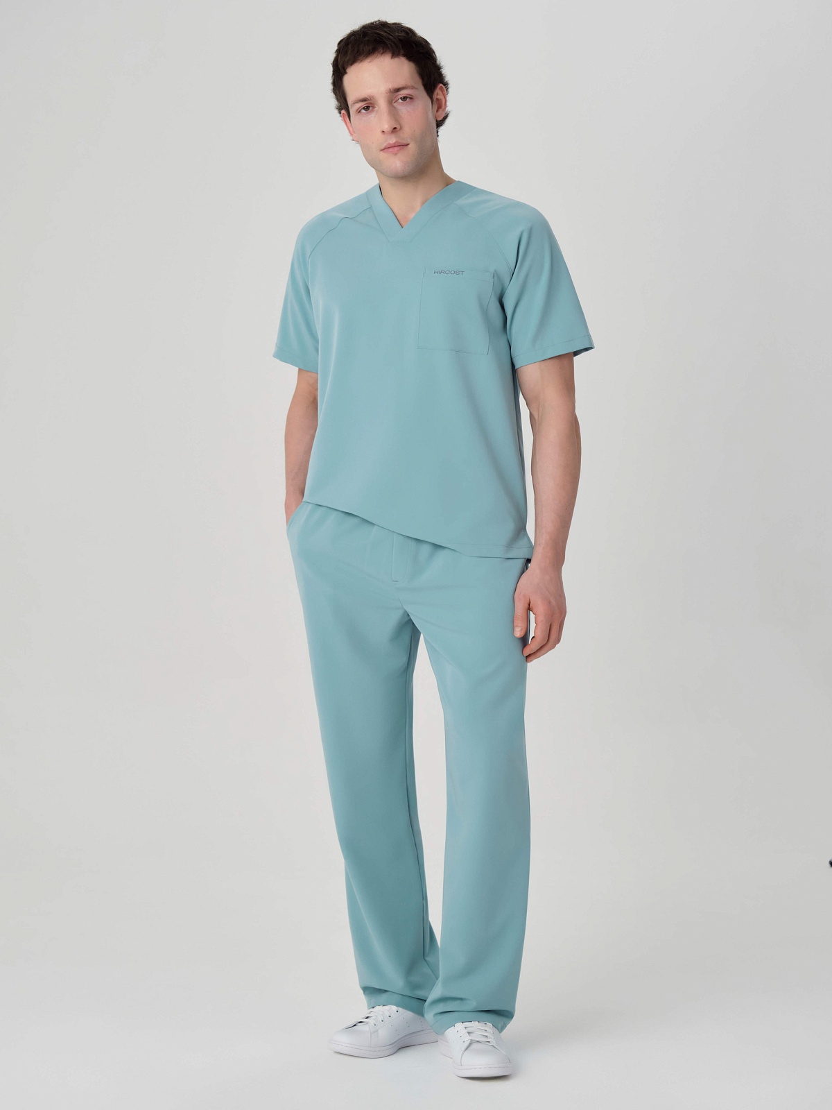 Брюки свободные мужские (3XL, Мятный)