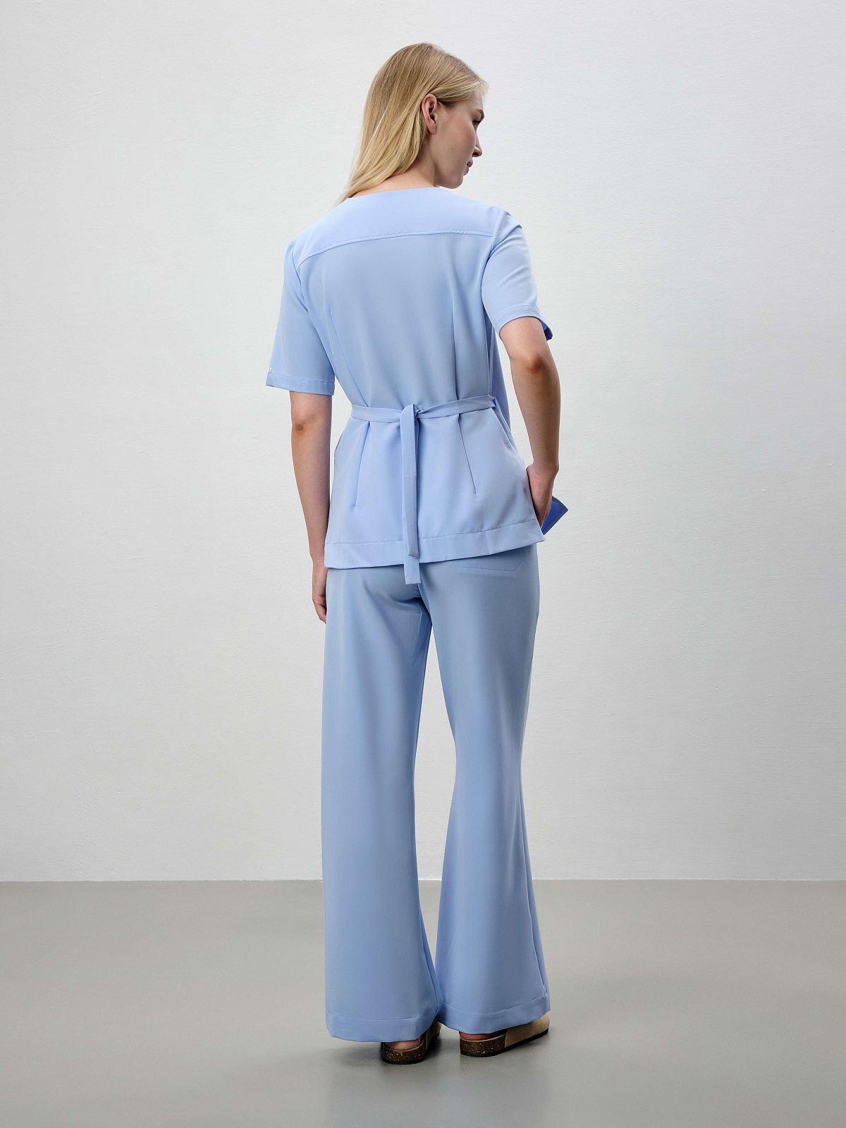 Топ Kimono (XS, Классический голубой)