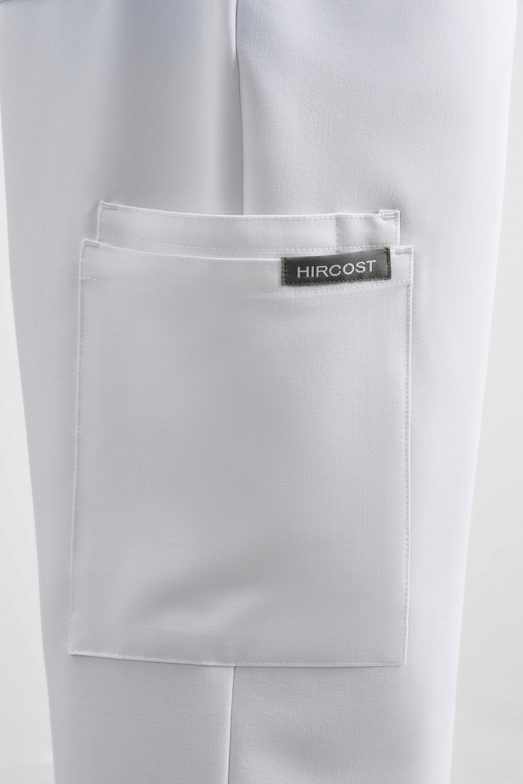 Брюки свободные мужские (3XL, Белый)