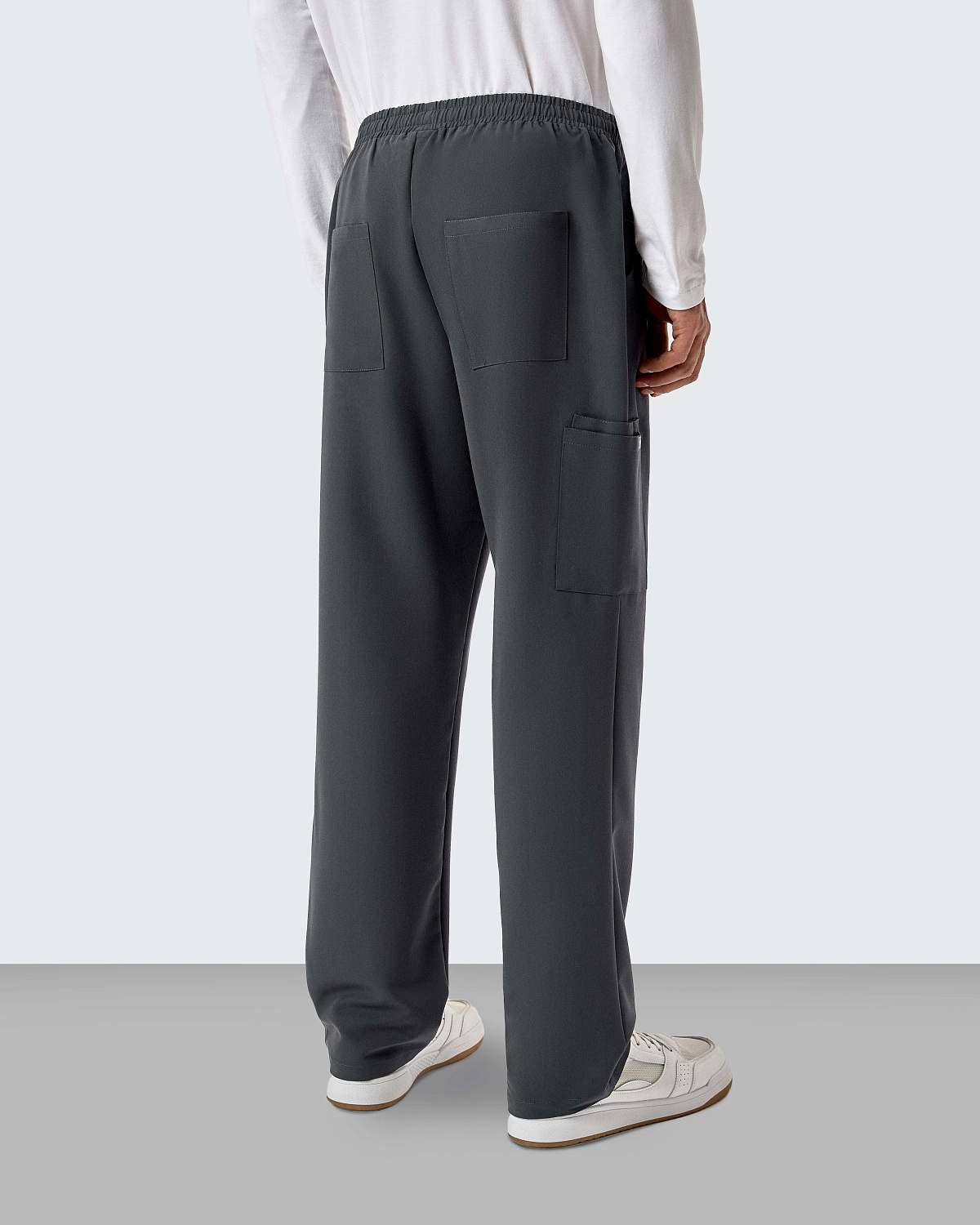 Брюки свободные мужские (XS, Космически-серый)