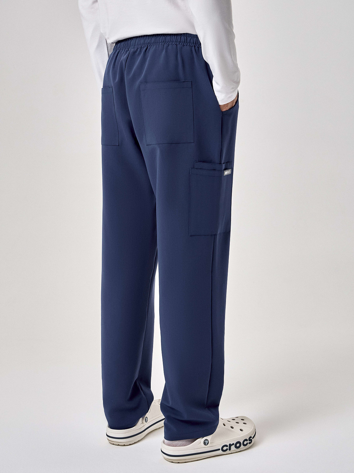 Брюки свободные мужские (XS, Индиго)