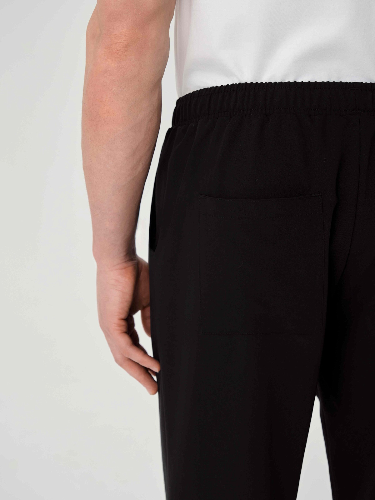 Брюки свободные мужские (XL, Черный)