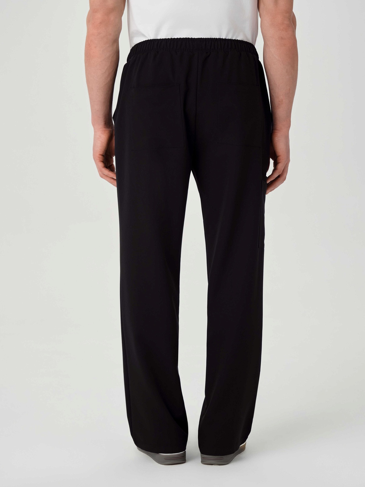 Брюки свободные мужские (XL, Черный)