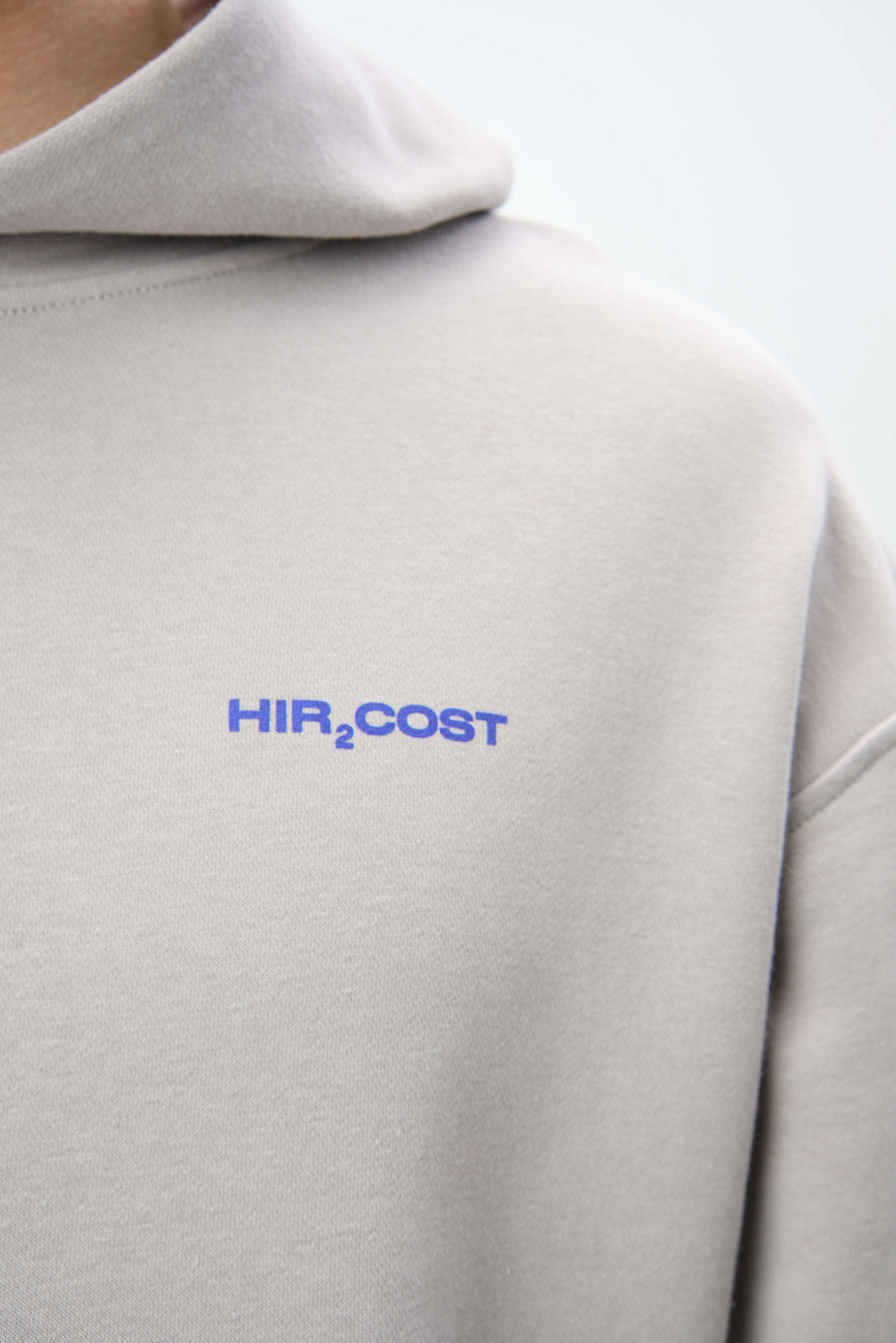 Худи с карманом Hircost 2.0 (S, Светло-серый)