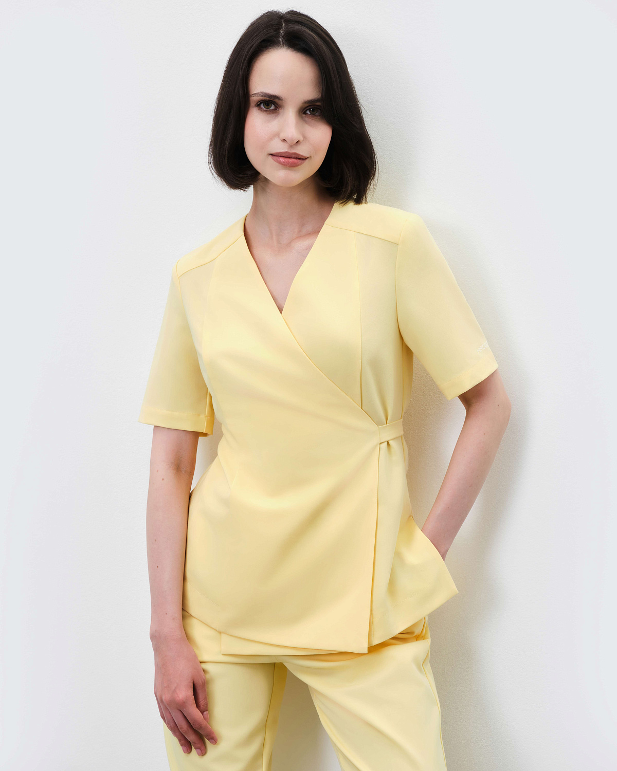 Топ Кимоно 112 (2XL, Светло-желтый)