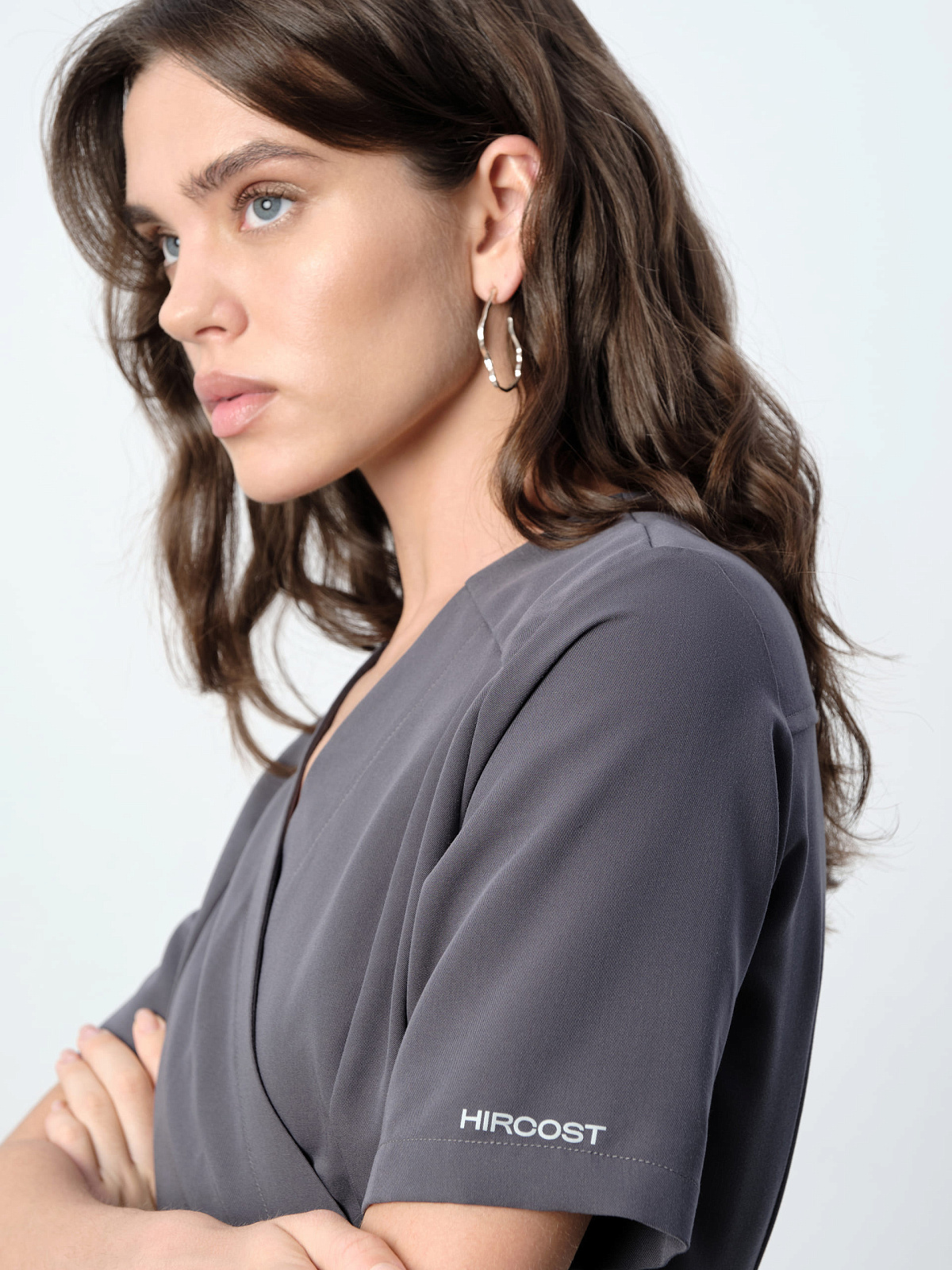 Топ Kimono (XS, Космически-серый)