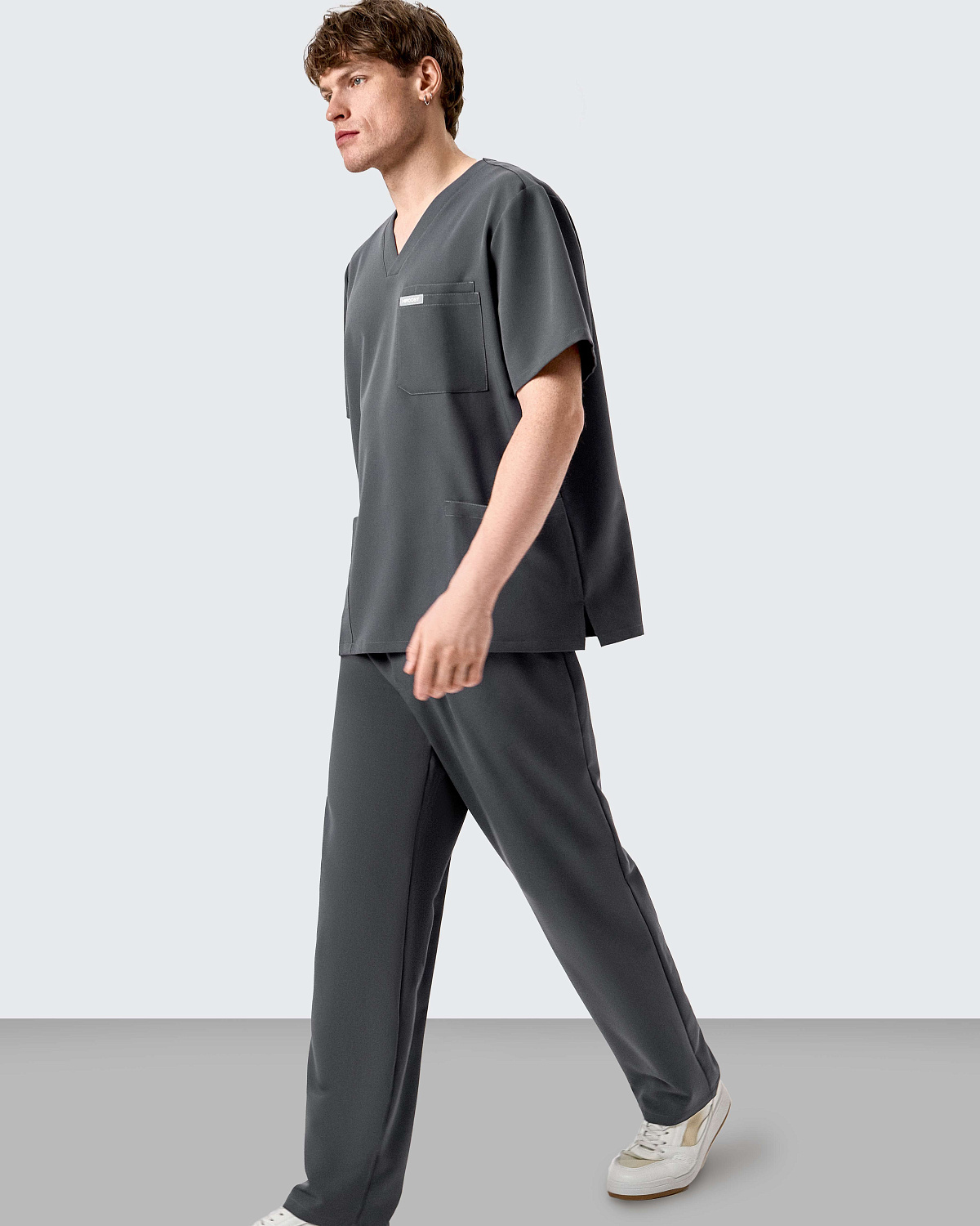 Брюки свободные мужские (XS, Космически-серый)