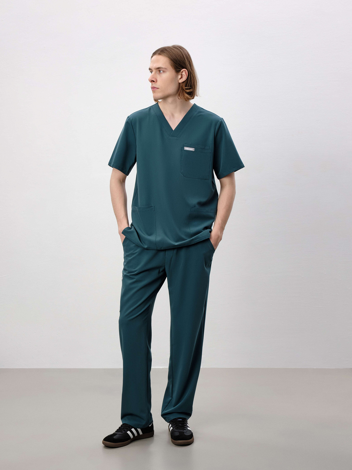 Брюки свободные мужские (XS, Изумруд)