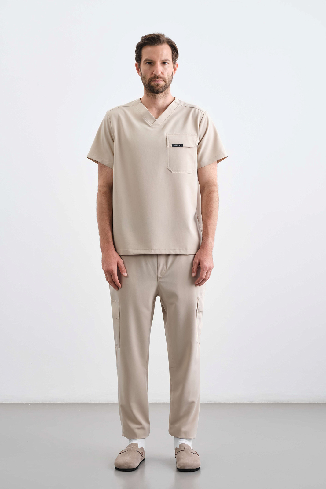 Брюки Карго мужские (3XL, Бежевый)