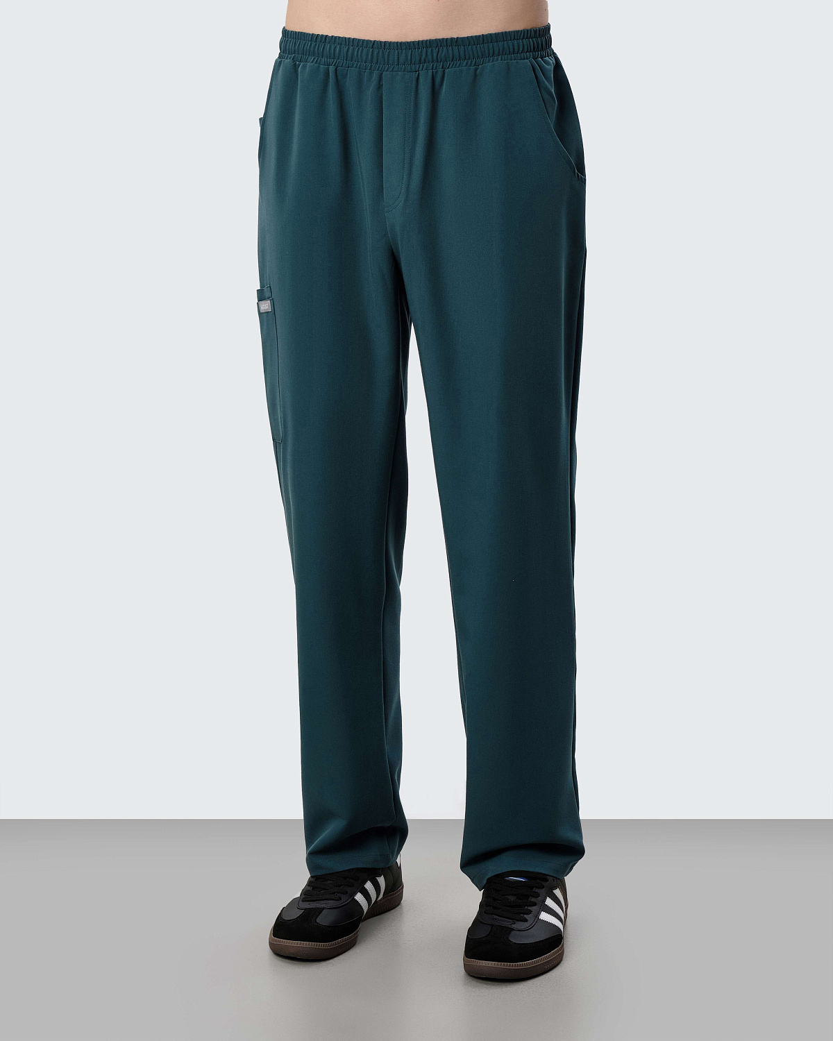 Брюки свободные мужские (XS, Изумруд)