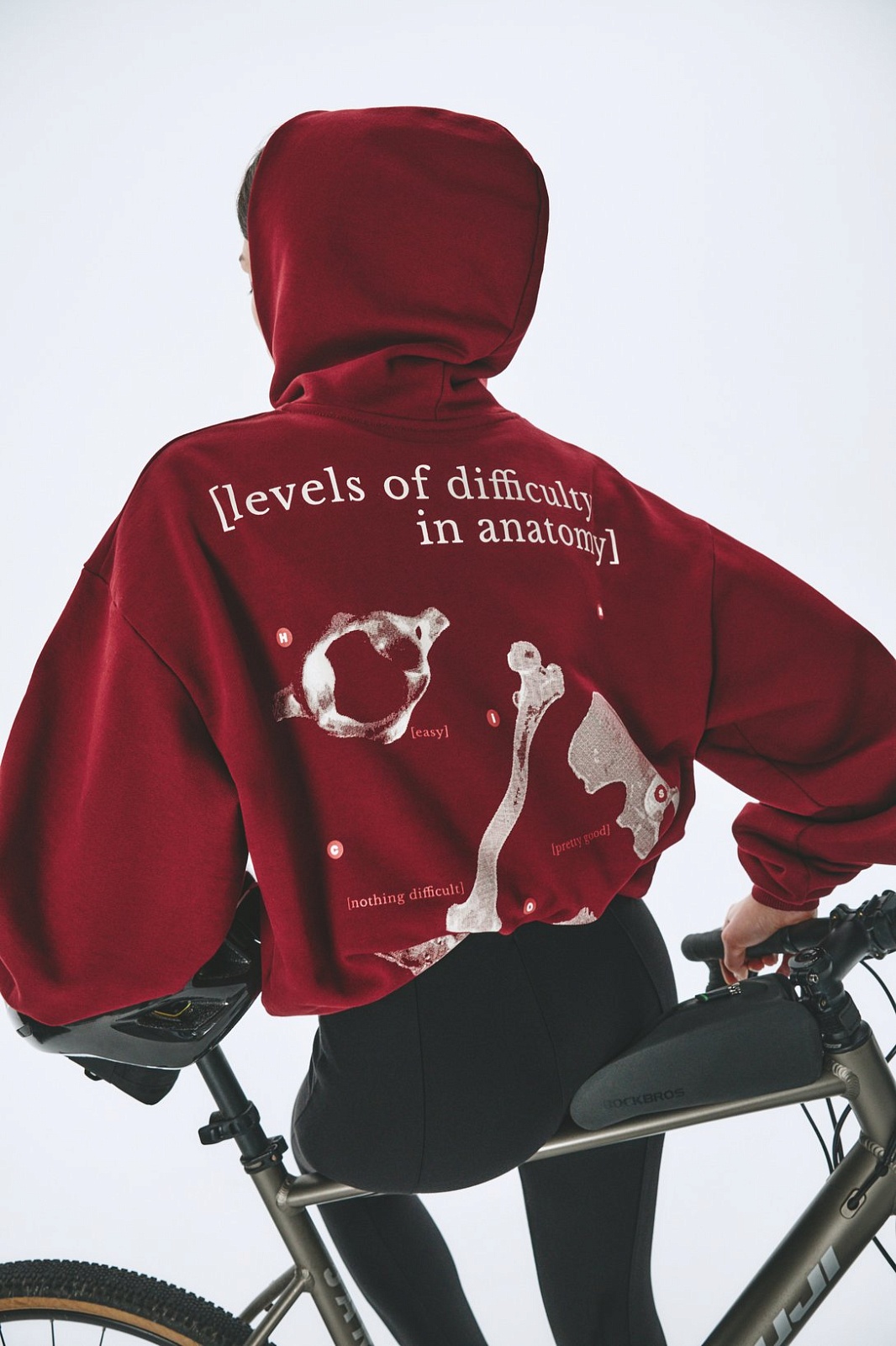 Худи Анатомия (L-XL, Бордовый)