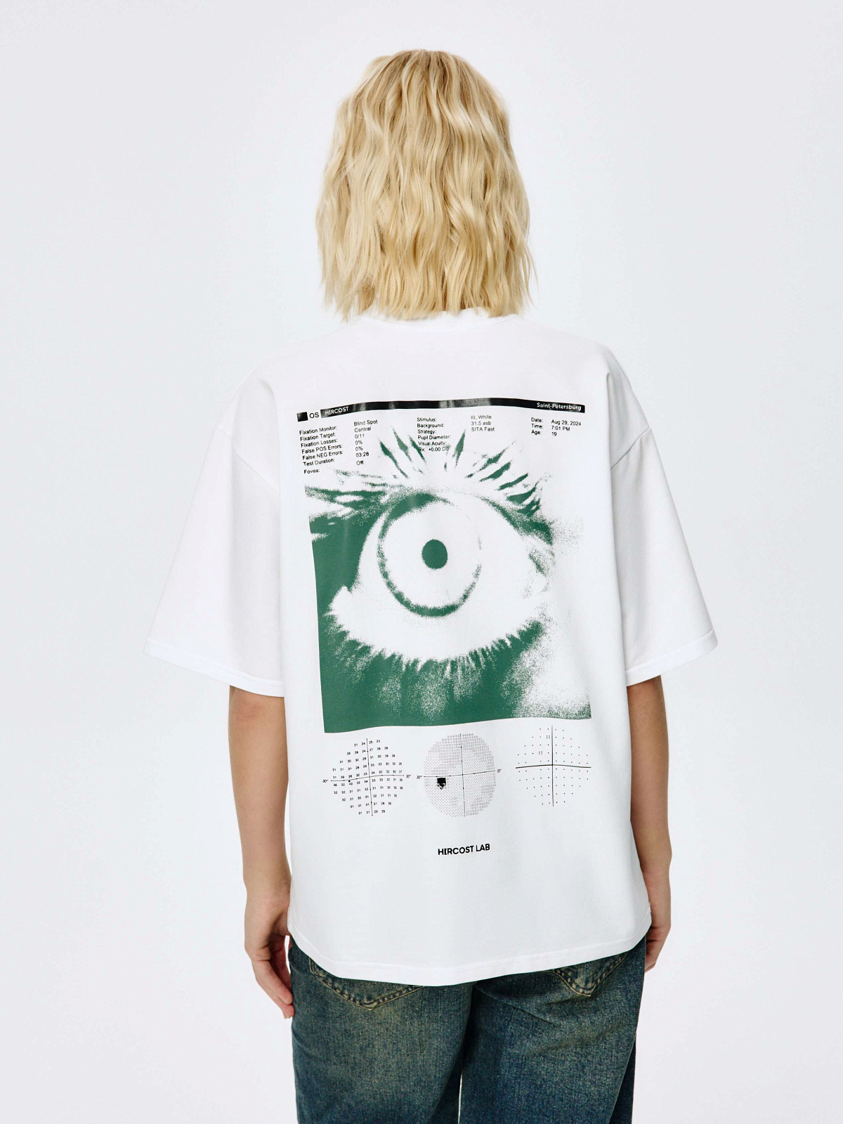 Футболка Глаза (XL, Белый)